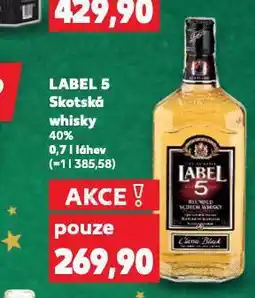 Kaufland Label 5 skotská whisky nabídka