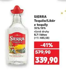 Kaufland Sierra likér z tequily nabídka