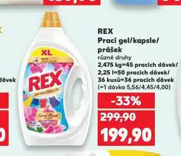 Kaufland Rex prací prášek nabídka
