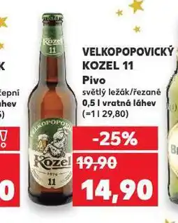 Kaufland Pivo velkopopovický kozel nabídka