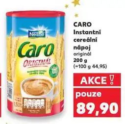 Kaufland Caro instantní cereální nápoj nabídka