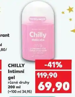Kaufland Chilly intimní gel nabídka