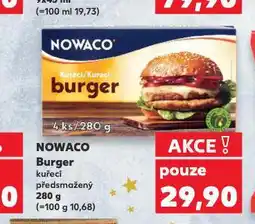 Kaufland Nowaco burger nabídka