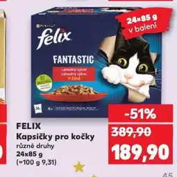 Kaufland Felix kapsičky pro kočky nabídka