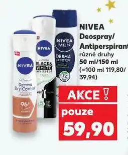 Kaufland Nivea deospray nabídka