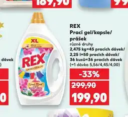 Kaufland Rex prací kapsle nabídka