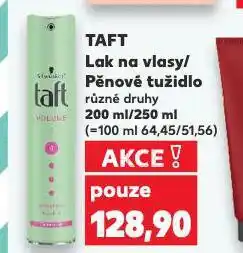 Kaufland Taft lak na vlasy nabídka