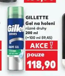 Kaufland Gillette gel na holení nabídka