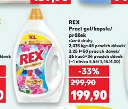 Kaufland Rex prací gel nabídka
