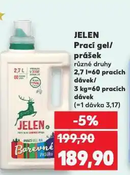 Kaufland Jelen prací gel nabídka