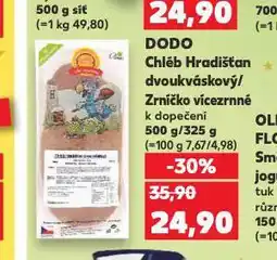 Kaufland Dodo chléb hradišťan dvoukbáskový nabídka