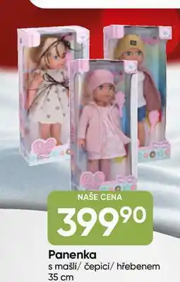 Hruška Panenka s mašlí čepicí/hřebenem 35 cm nabídka