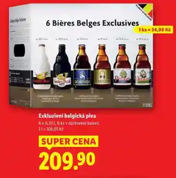 Lidl Exkluzivní belgická piva, 6x 0,33 l nabídka