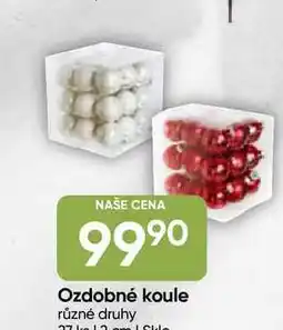 Hruška Ozdobné koule různé druhy nabídka