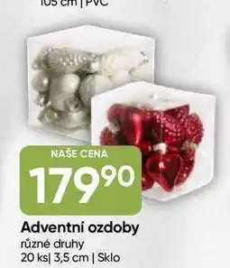 Hruška Adventní ozdoby různé druhy 20 ks 3,5 cm | Sklo nabídka