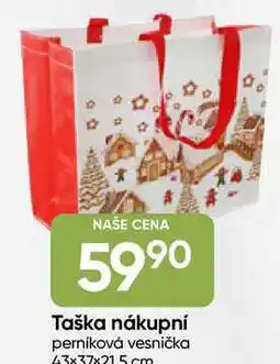 Hruška Taška nákupní perníková vesnička 43x37x215.cm nabídka