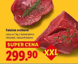 Lidl Falešná svíčková, cena za 1 kg nabídka