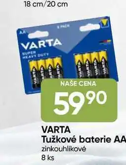 Hruška VARTA Tužkové baterie AA zinkouhlíkové 8 ks nabídka