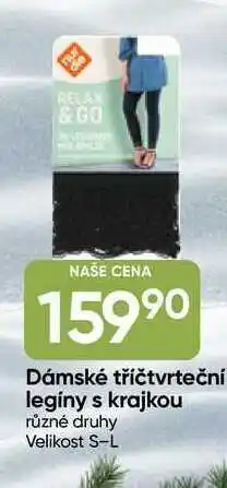 Hruška Dámské tříčtvrteční legíny s krajkou různé druhy Velikost S-L nabídka