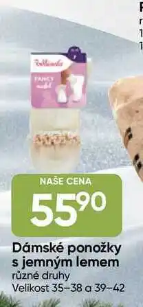 Hruška Dámské ponožky s jemným lemem různé druhy Velikost 35-38 a 39-42 F nabídka