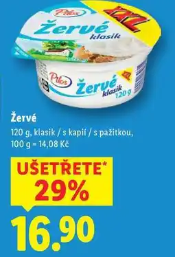 Lidl Žervé, 120 g nabídka
