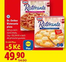 Lidl Dr. Oetker Ristorante pizza, 320 g a další nabídka