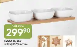 Hruška Sada misek 3+1 ks | 33×9,7×4,7 cm nabídka