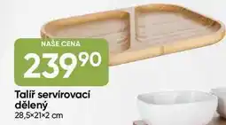 Hruška Talíř servírovací dělený 28,5×21×2 cm nabídka