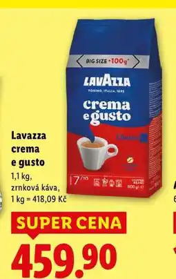 Lidl Lavazza crema e gusto, 1,1 kg nabídka