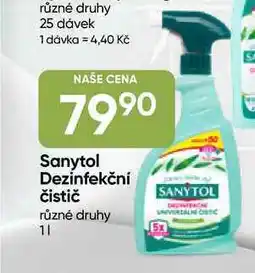 Hruška Sanytol Dezinfekční čistič 1l nabídka