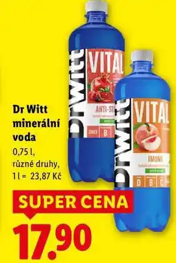 Lidl Dr Witt minerální voda, 0,75 l nabídka