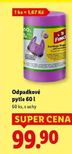 Lidl Odpadkové pytle 60 l, 60 ks nabídka