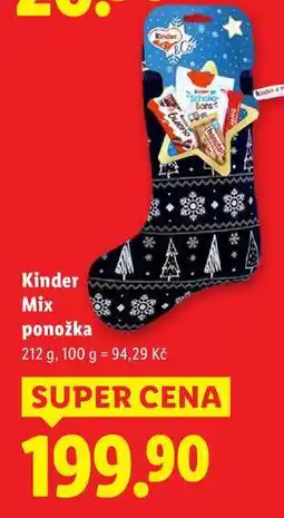 Lidl Kinder Mix ponožka, 212 g nabídka