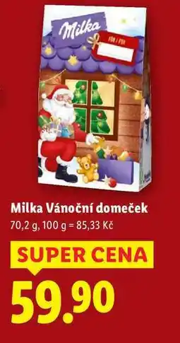 Lidl Milka Vánoční domeček, 70,2 g nabídka