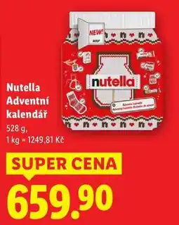 Lidl Nutella Adventní kalendář, 528 g nabídka