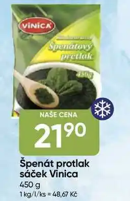 Hruška Vinica Špenát protlak zmrazený 400g nabídka