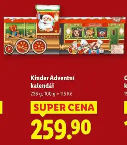 Lidl Kinder Adventní kalendář, 226 g nabídka