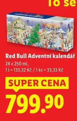 Lidl Red Bull Adventní kalendář, 24x 250 ml nabídka