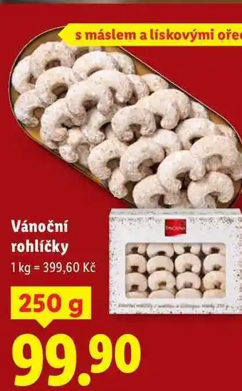 Lidl Vánoční rohlíčky, 250 g nabídka