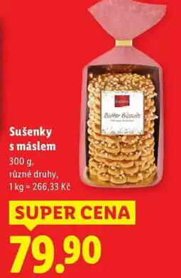 Lidl Sušenky s máslem, 300 g nabídka