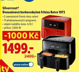 Lidl Silvercrest Dvouzónová horkovzdušná fritéza Retro 1973 nabídka