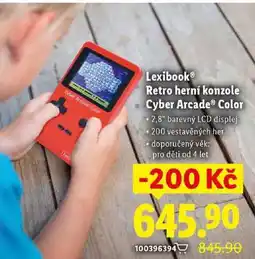 Lidl Kexibook Retro herní konzole Cyber Arcade Color nabídka
