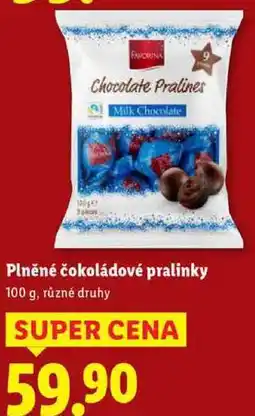 Lidl Plněné čokoládové pralinky, 100 g nabídka