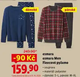 Lidl esmara esmara Men Fleecové pyžamo nabídka