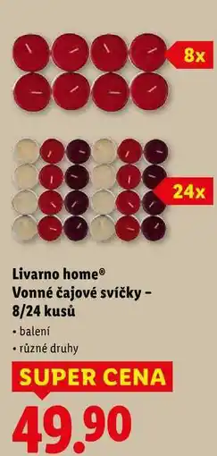Lidl Livarno home Vonné čajové svíčky - 8/24 kusů nabídka