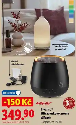 Lidl Livarno Ultrazvukový aroma difuzér nabídka
