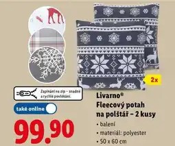 Lidl Livarno Fleecový potah na polštář - 2 kusy nabídka