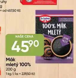 Hruška Dr. Oetker Mák mletý 100% 200 g nabídka