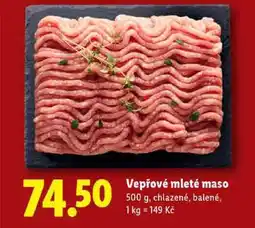 Lidl Vepřové mleté maso, 500 g nabídka