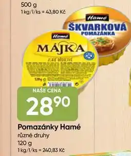 Hruška Hamé paštika 120g, různé druhy nabídka